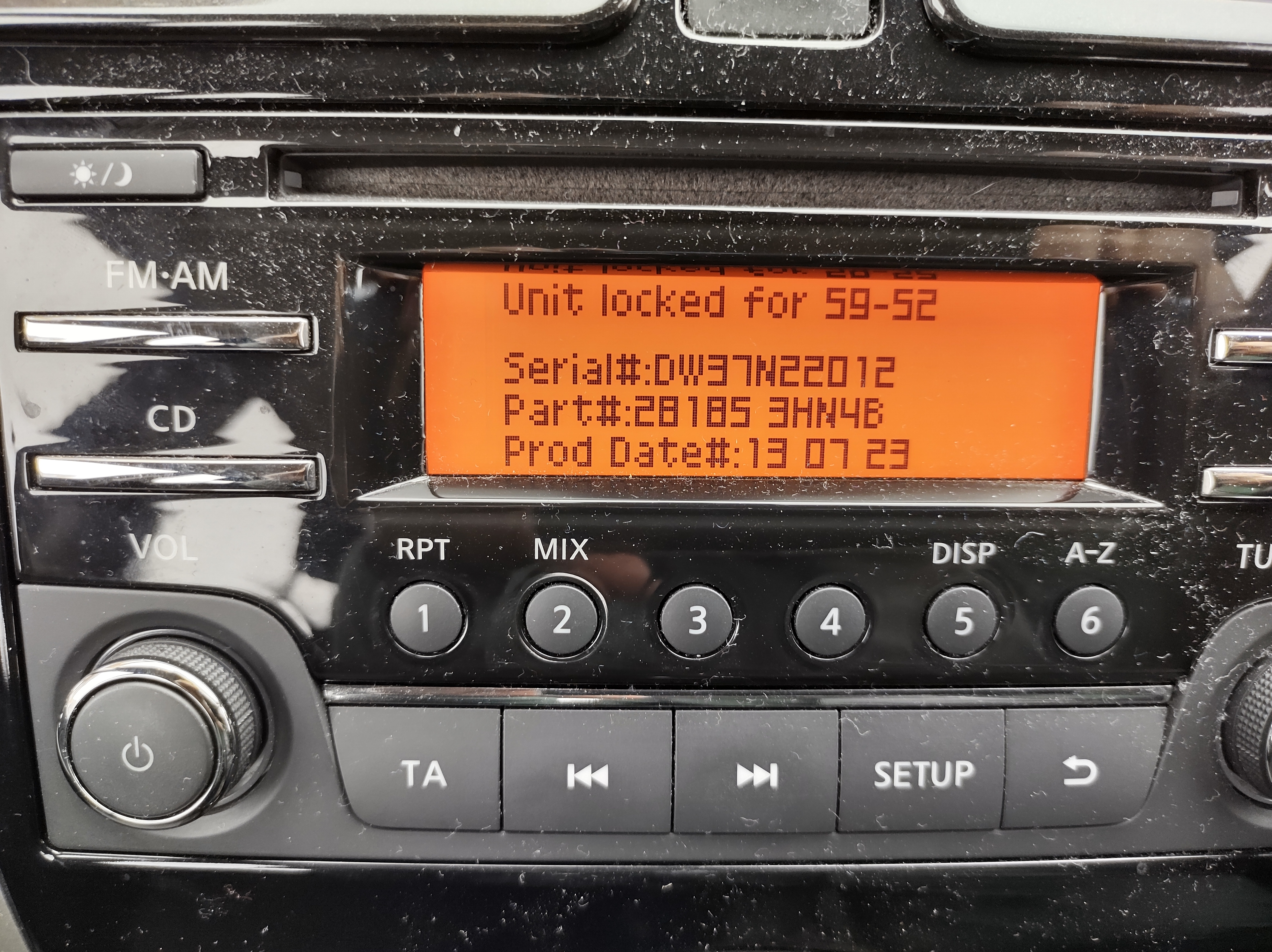 Locked radio